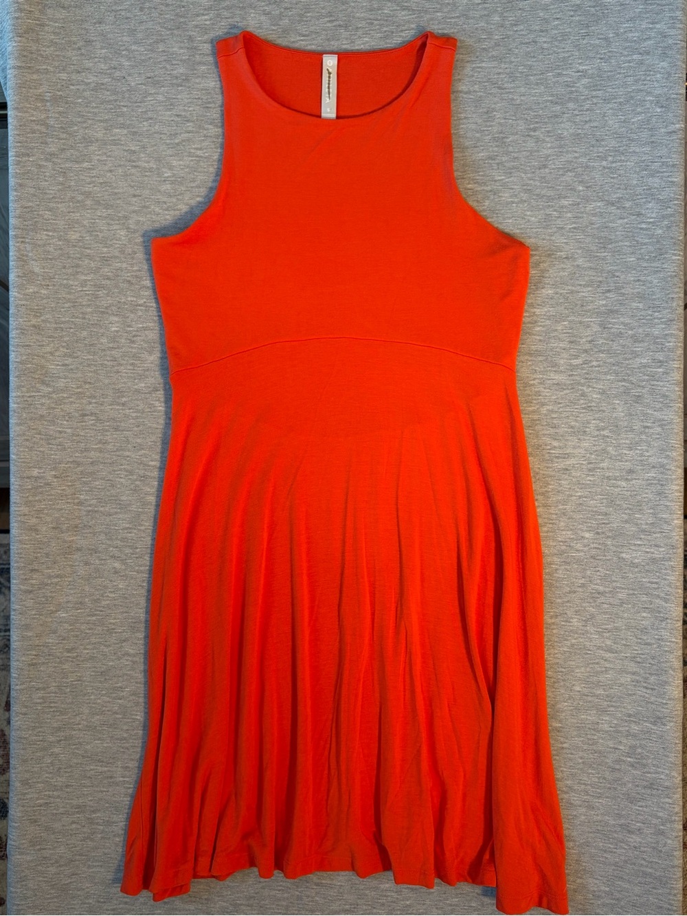 Athleta Santorini Thera Dress Orange Sleeveless A-Line Modal Stretch Size [S]